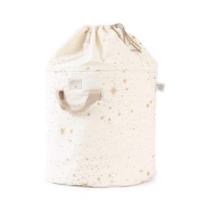 Sac à jouet BAMBOO LARGE GOLD STELLA NATURAL