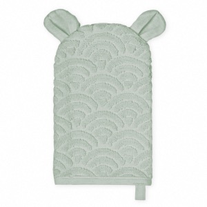 Gant de toilette en coton bio Green