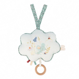 Coussin musical en tissus UNE SOURIS VERTE - KALOO