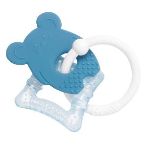 Anneau de dentition silicone gel SOURIS BLEU