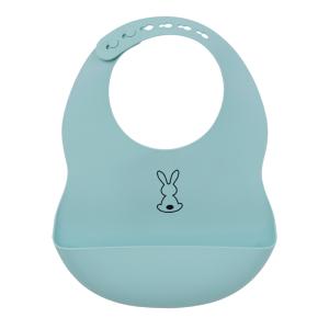Bavoir silicone bleu
