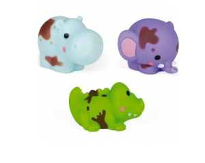 3 gicleurs de bain CROCO, HIPPO, ELEPHANT
