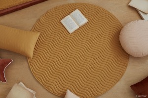 Tapis de jeu rond KIOWA ocre