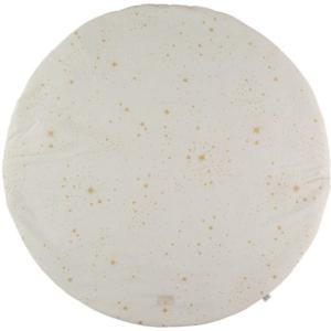 Tapis rond de sol FULL MOON GOLD STELLA NATURAL