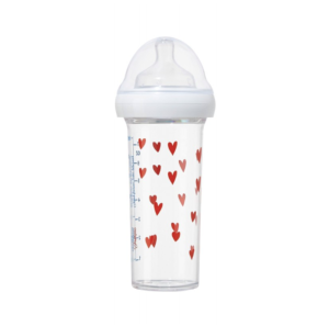 Biberon 210ml tétine S COEURS