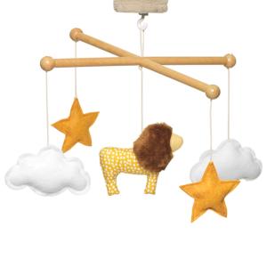 Mobile musical lion jaune