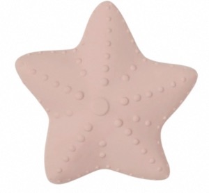 Anneau de dentition étoile dusty rose