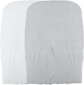 Lot de 2 housses de matelas à langer PERLE/BLANC