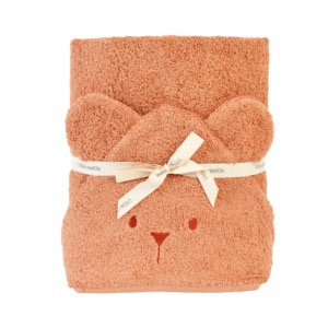 Cap de bain ourson terracotta