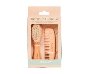 Ensemble Peigne et brosse en bois