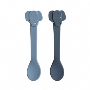 Lot de 2 cuillère en silicone éléphant